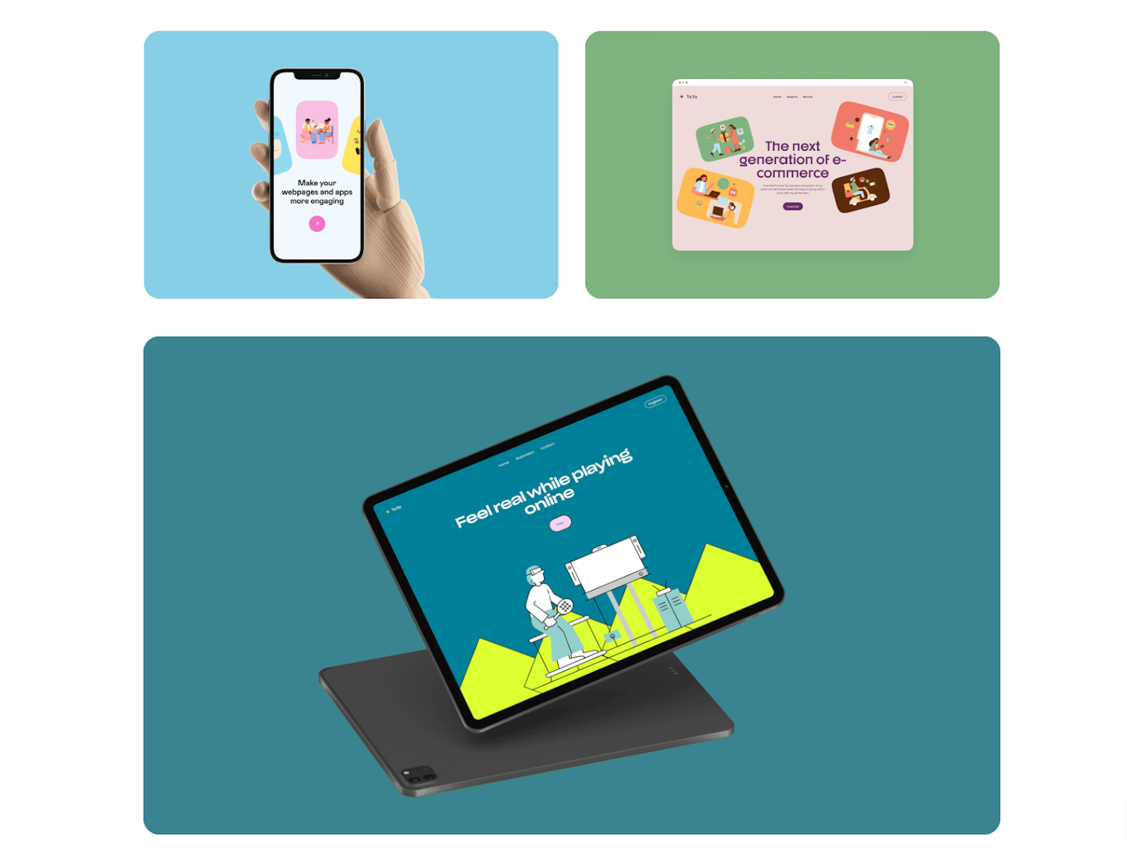 Drawkit, a platform offering hand-drawn vector illustrations, excels at maintaining a cohesive visual presence through recurring elements.