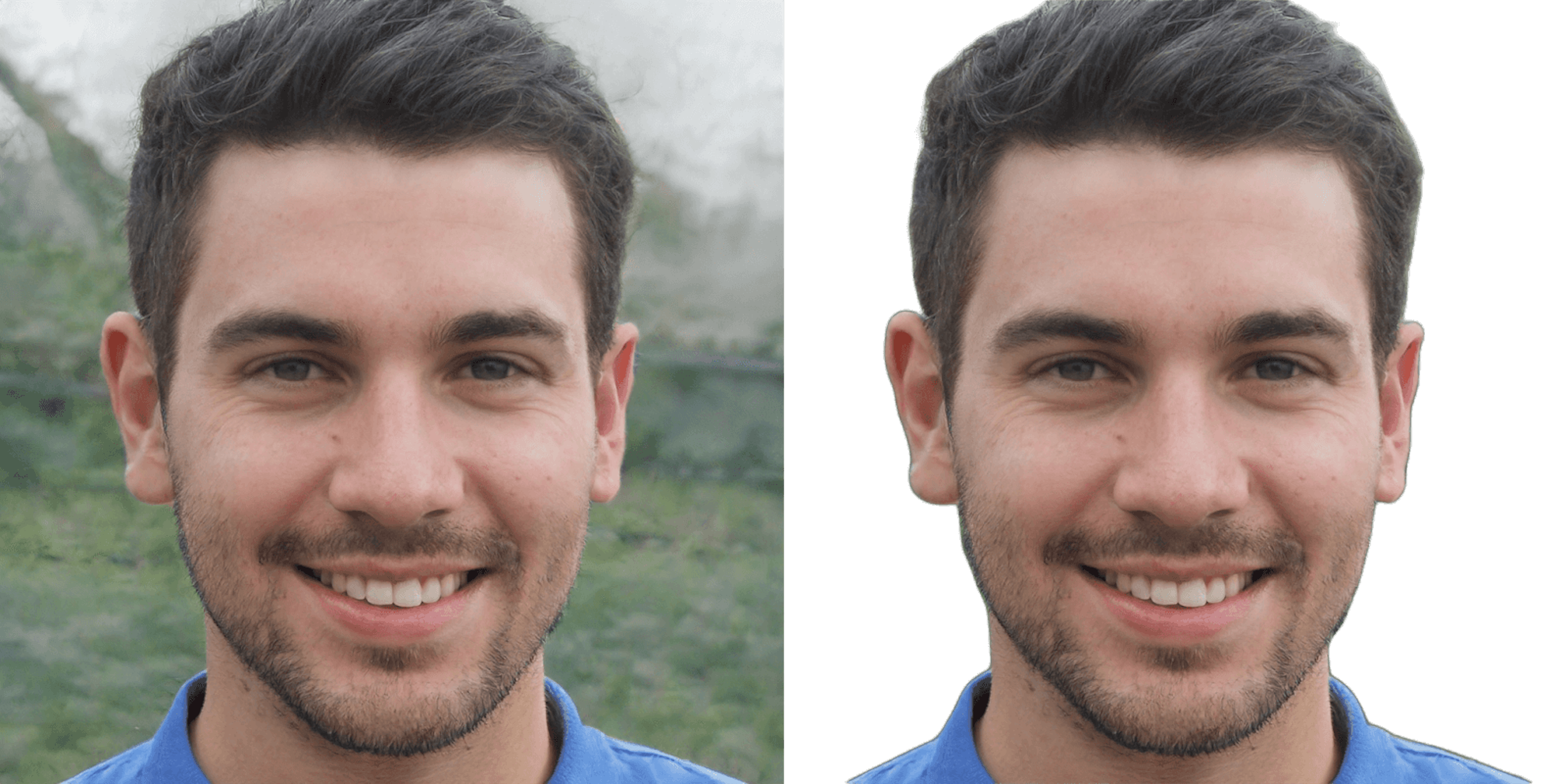 Background removal and image relighting