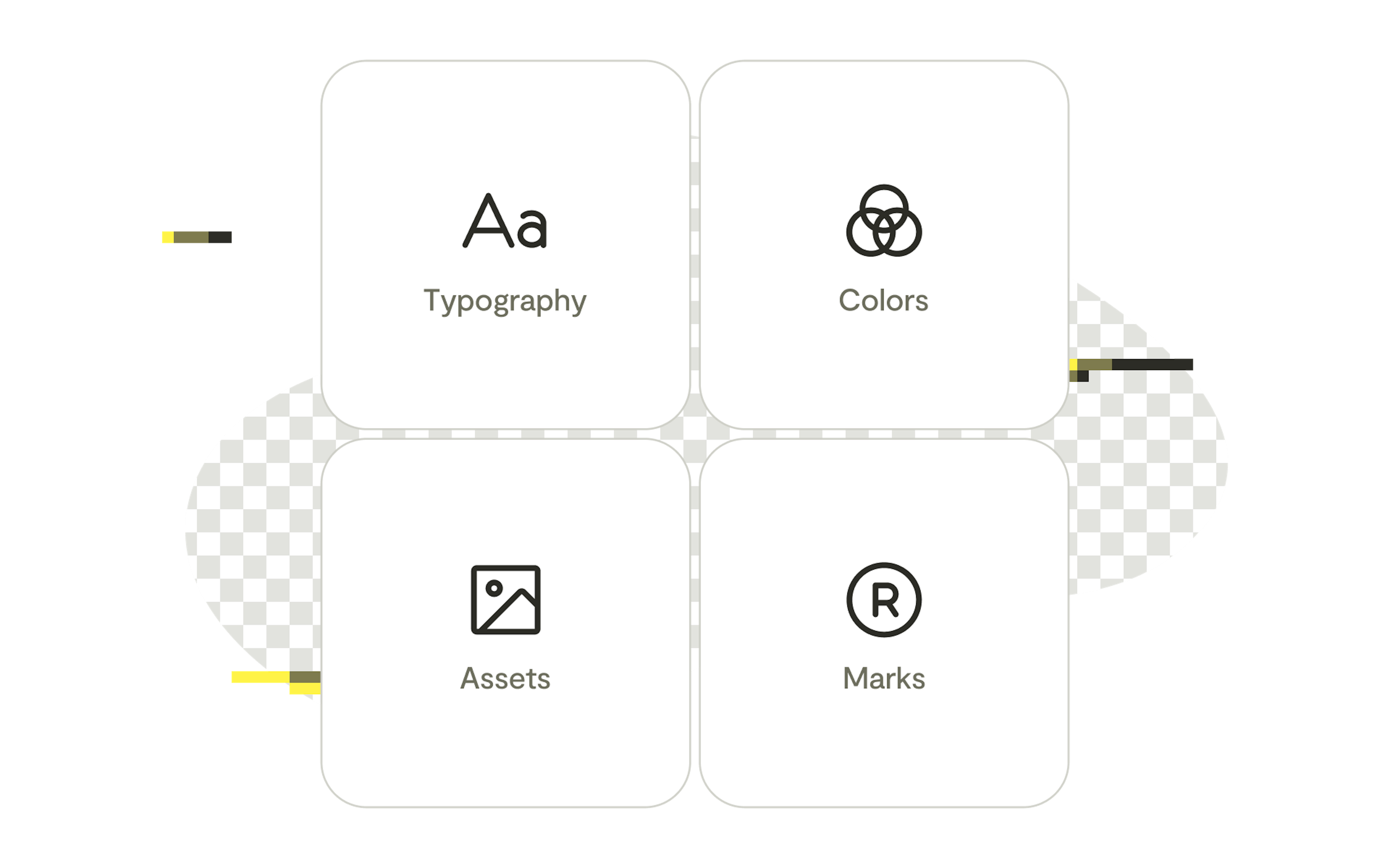 Visual product features: Brand-lock. Lock your brand marks, fonts, colors and spacing to your templates and generated presentations.