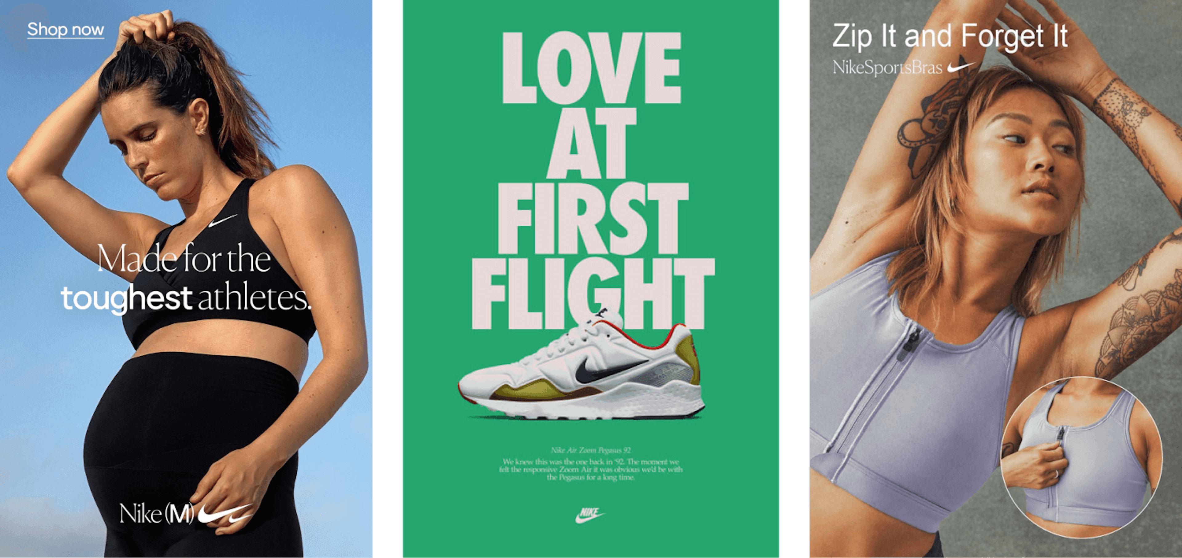 Nike specializes in bold, impactful brand design