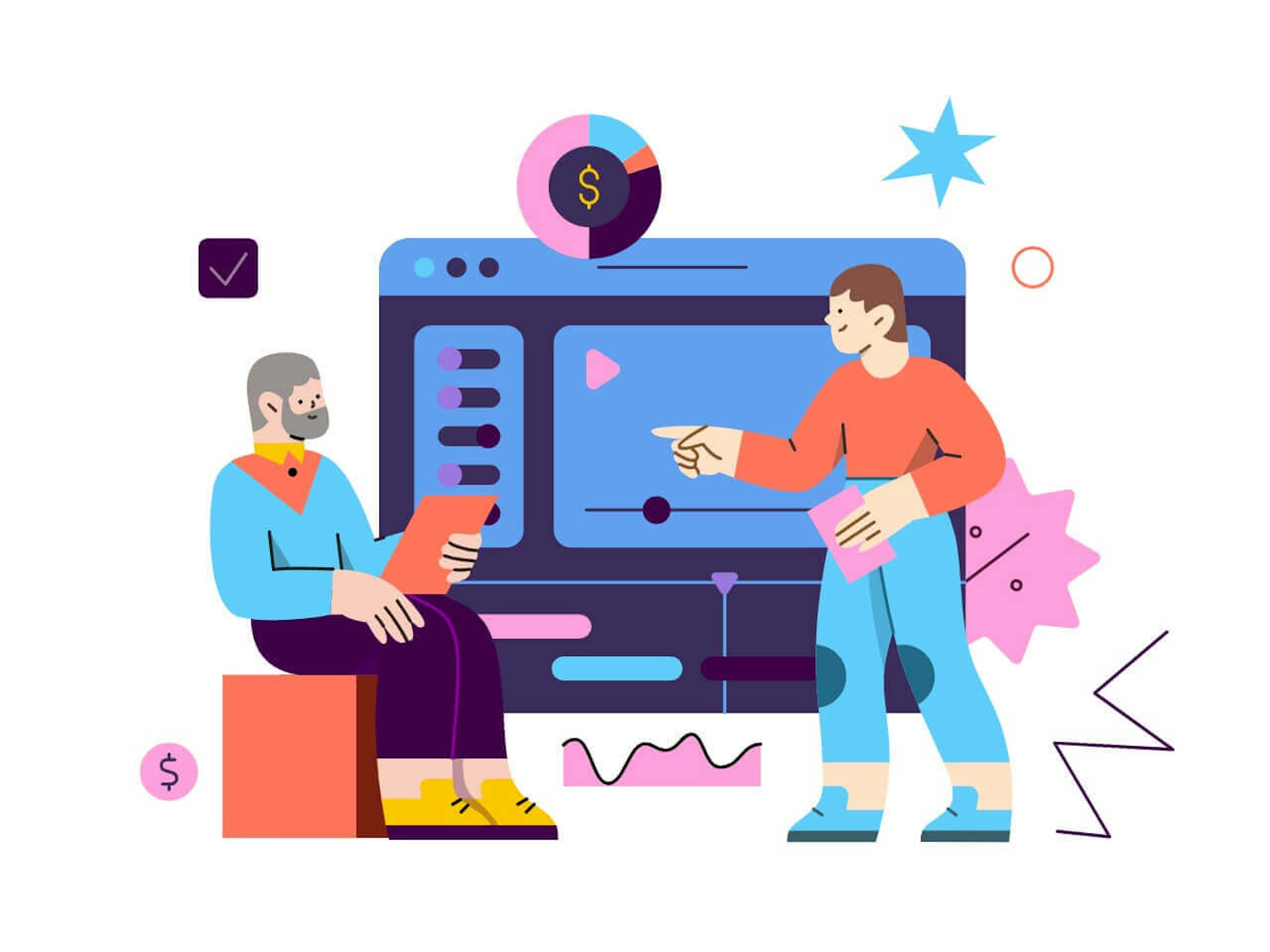 Pitch deck illustration