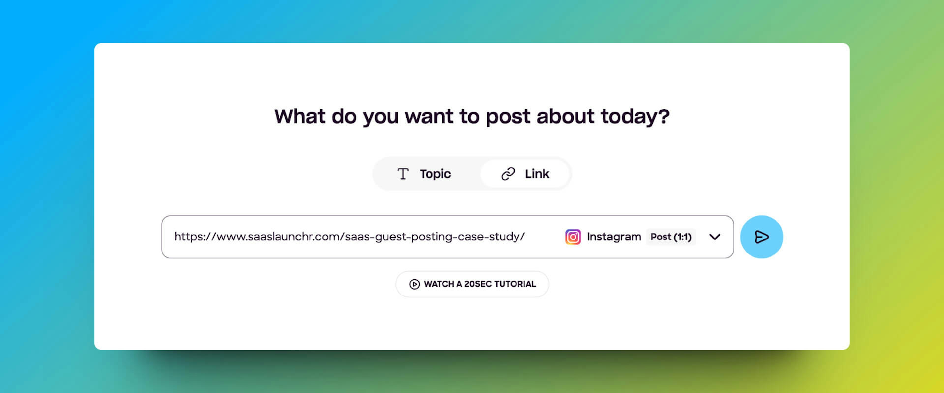 With designstripe's "Create designs from a URL link" feature, personalized suggestions, on-brand designs, and captivating captions are at your fingertips.