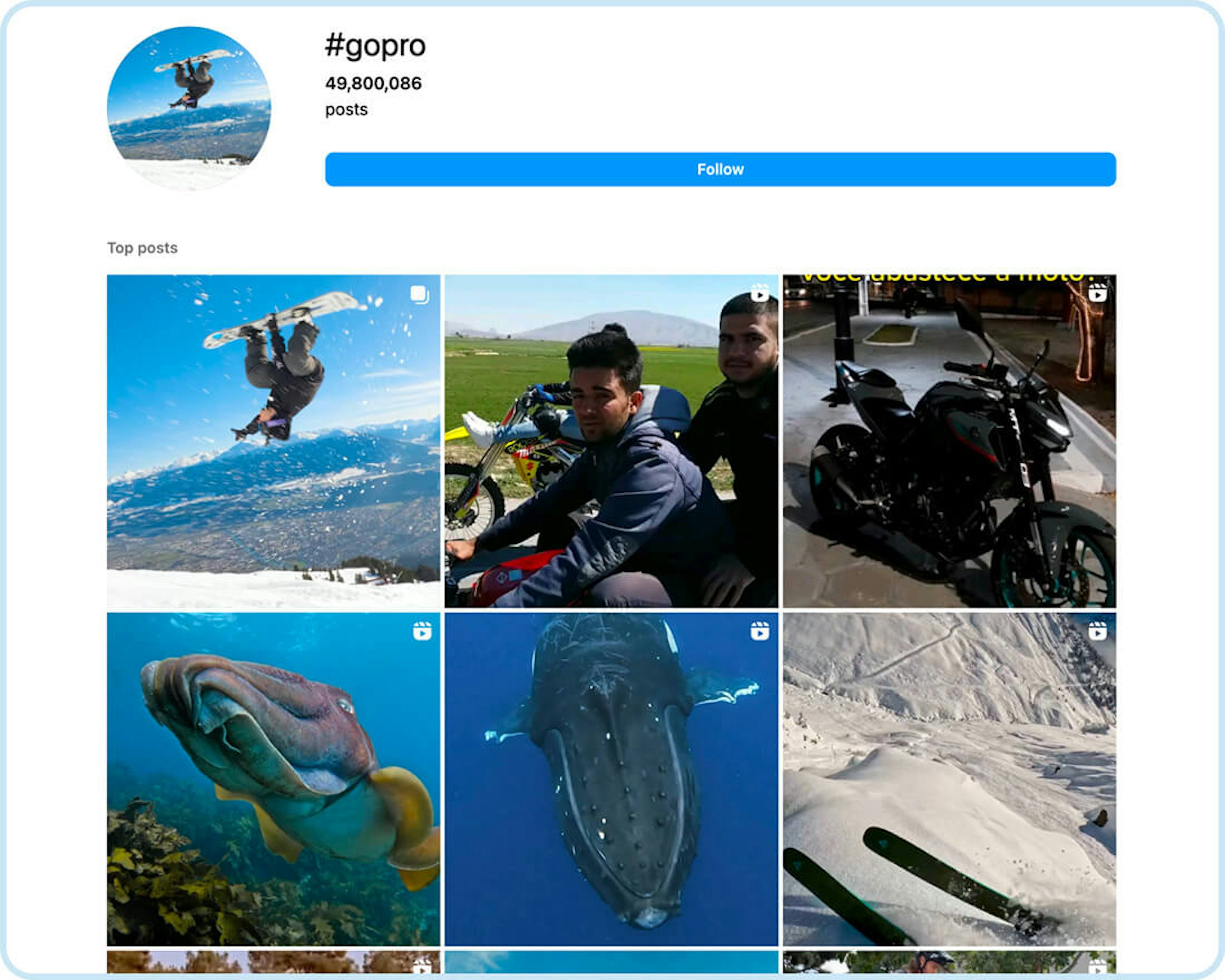 One of the most successful UGC campaigns in recent years was run by GoPro.