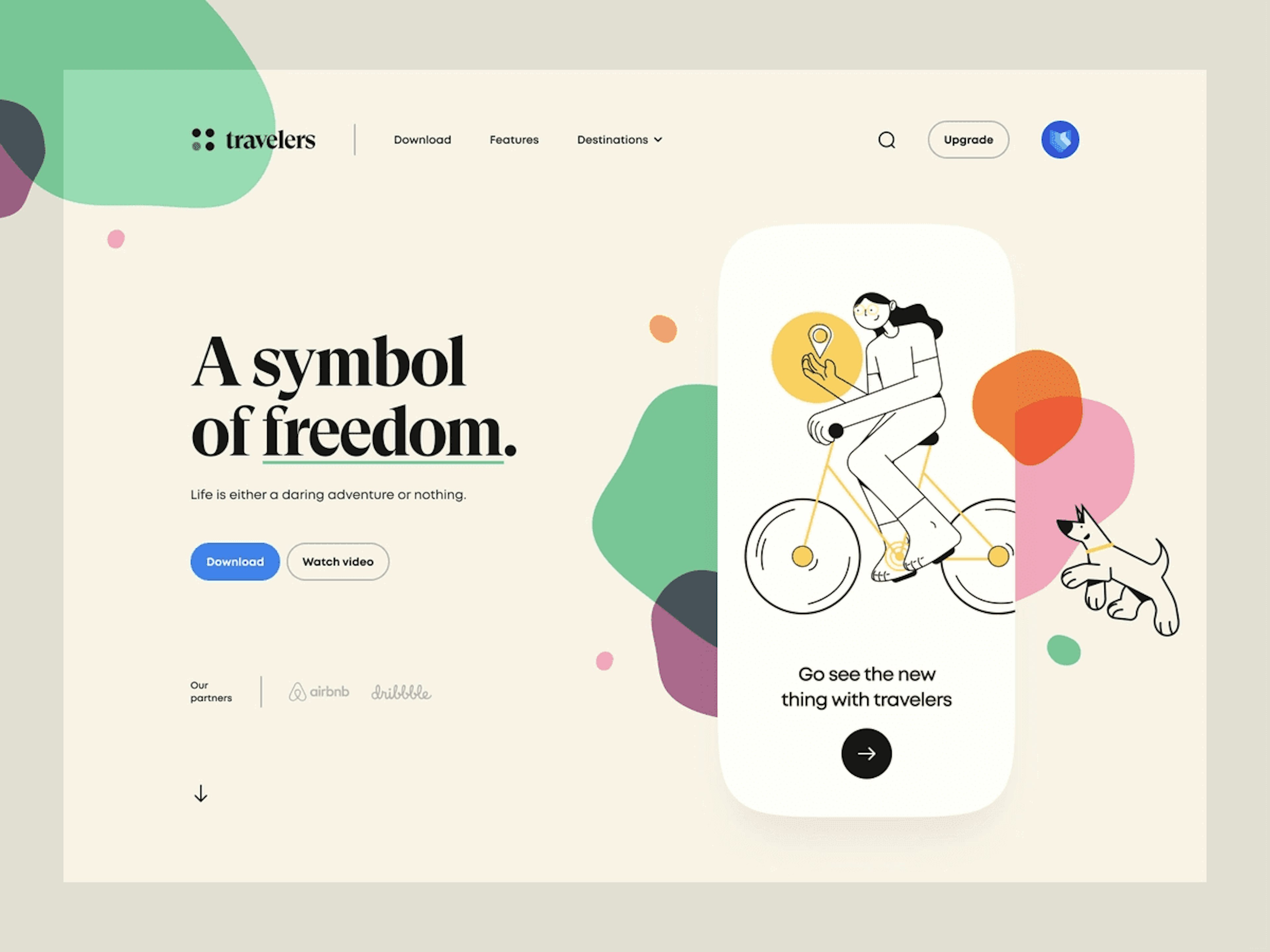 Website design illustrations
