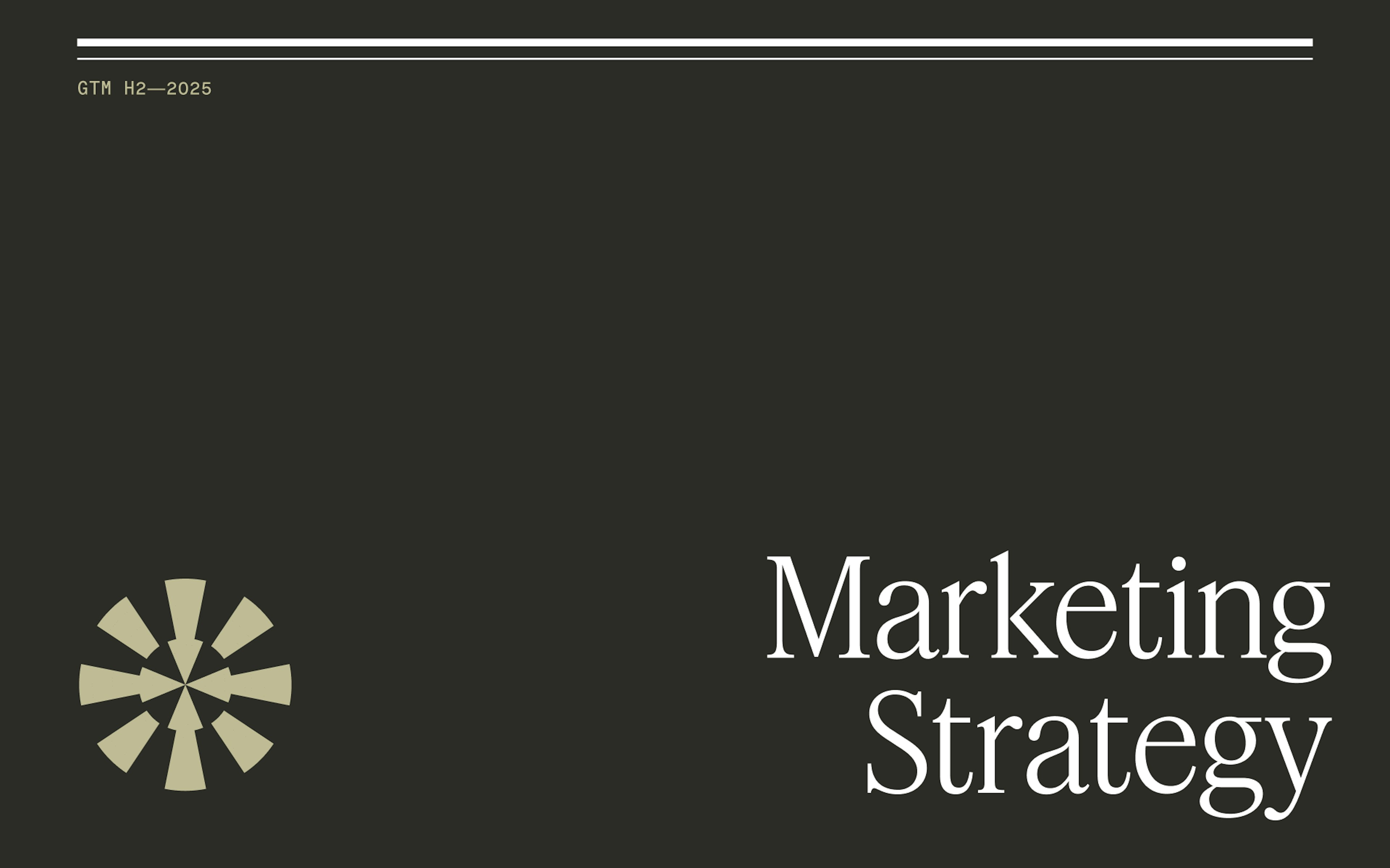 Visual product templates: marketing strategy presentation template for marketing teams