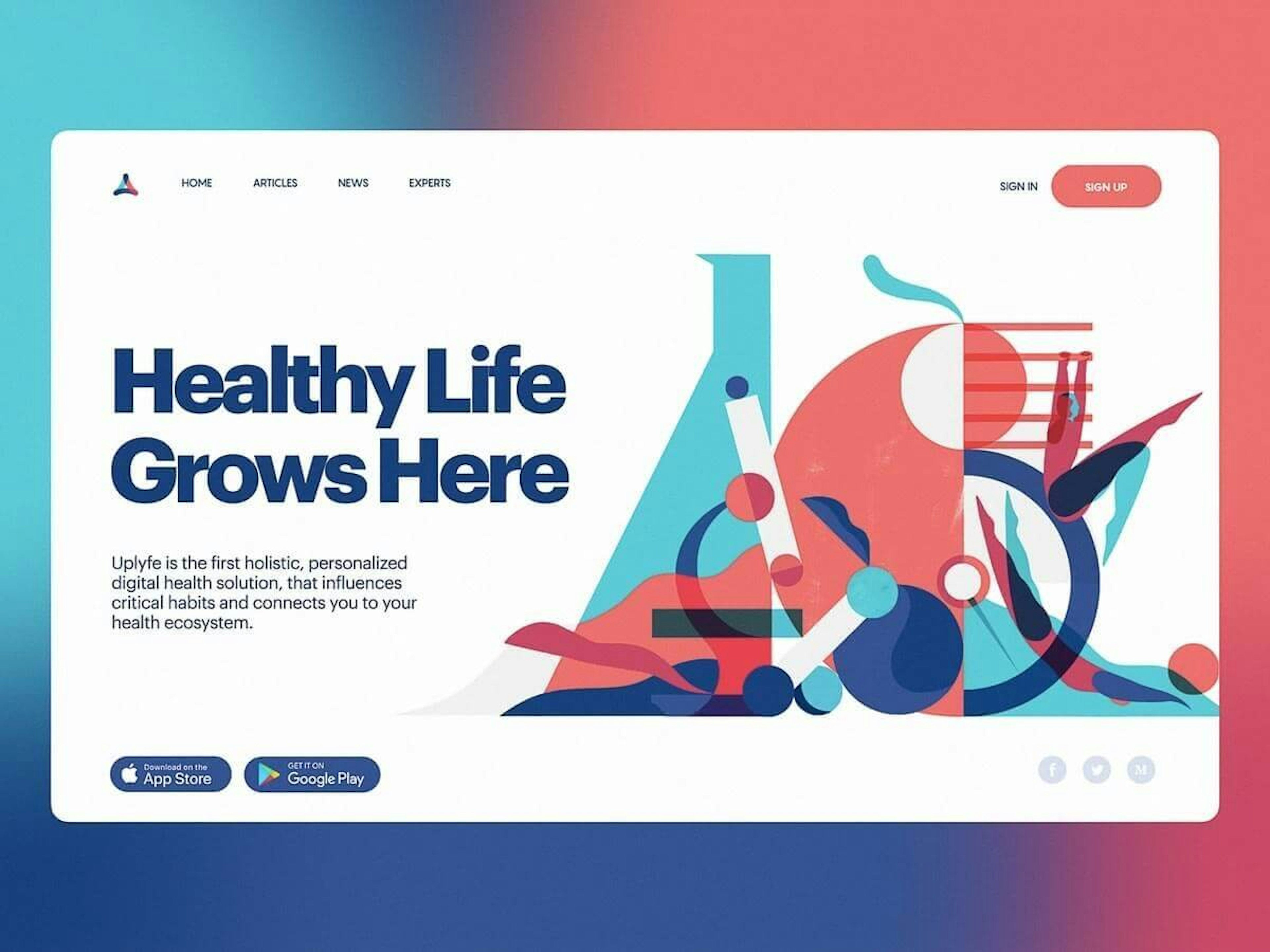 Website design illustrations
