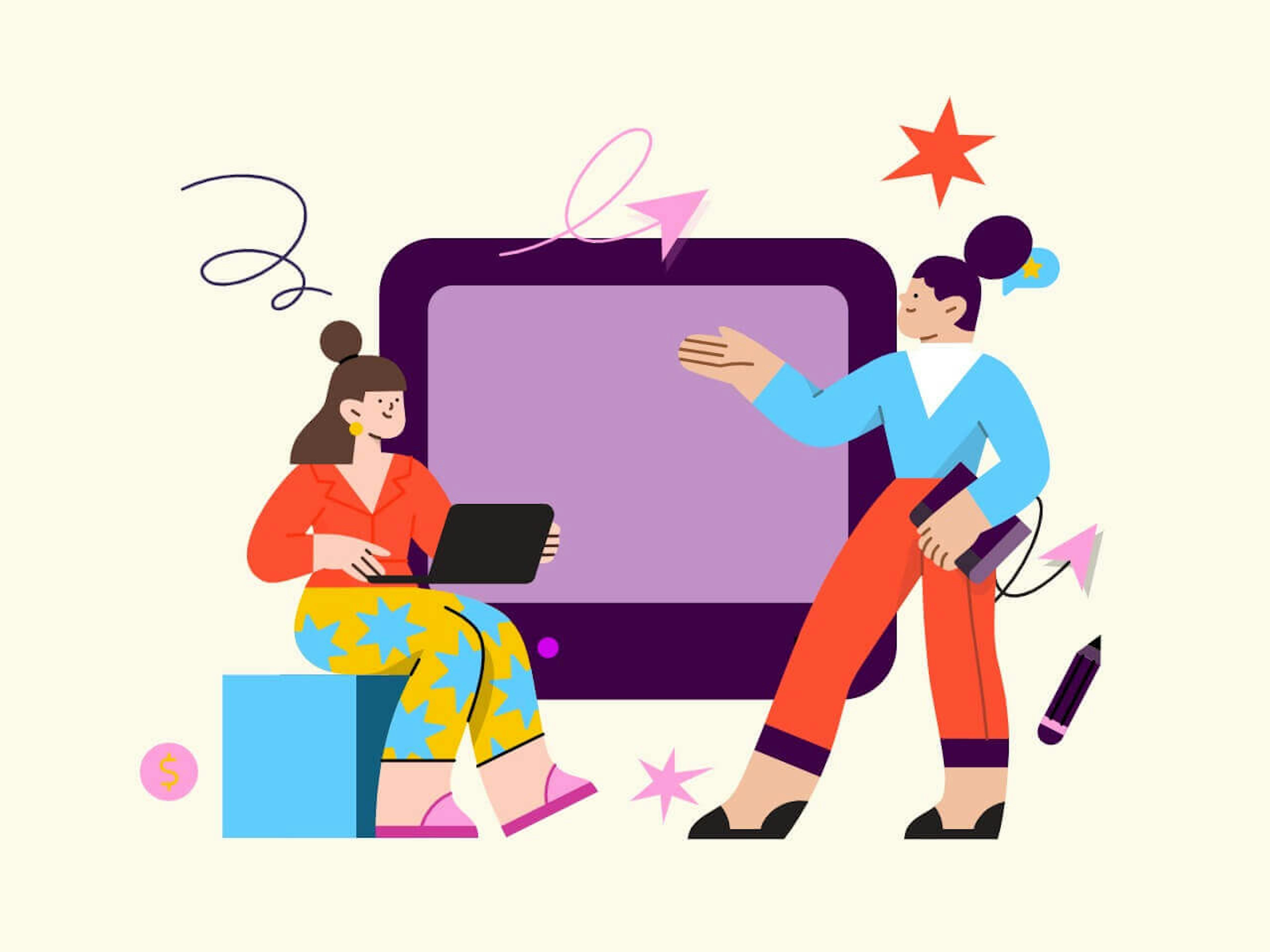 Pitch deck illustration
