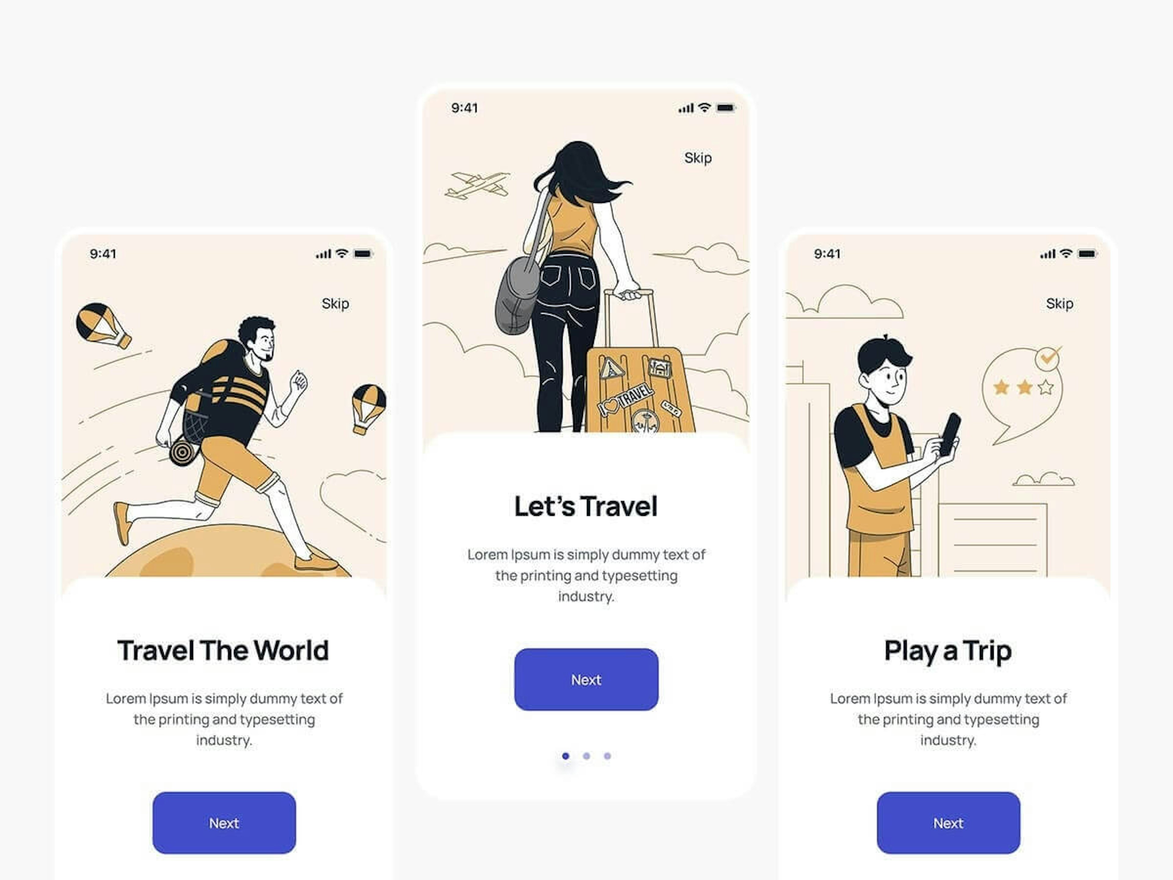 Website design illustrations
